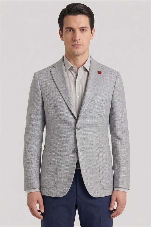 GRİ Comfort Fit 6 Drop Ceket