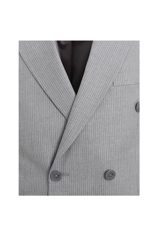 GRİ Comfort Fit 6 Drop Kruvaze Ceket