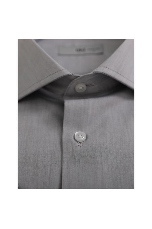 GRİ Comfort Fit Uzun Kol Gömlek