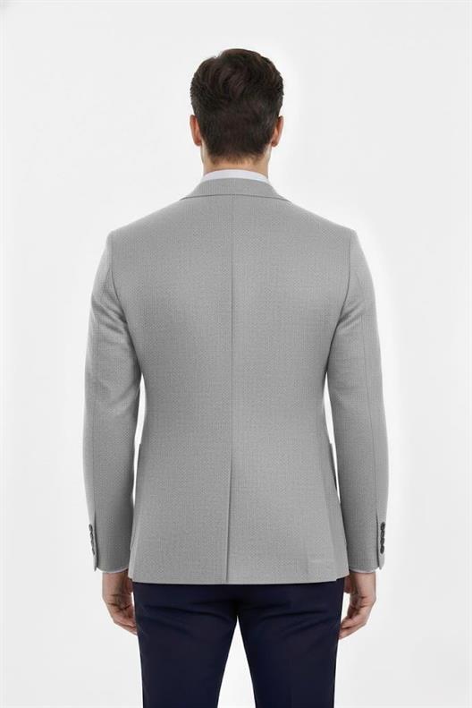 GRİ Mono Yaka Klasik Ceket