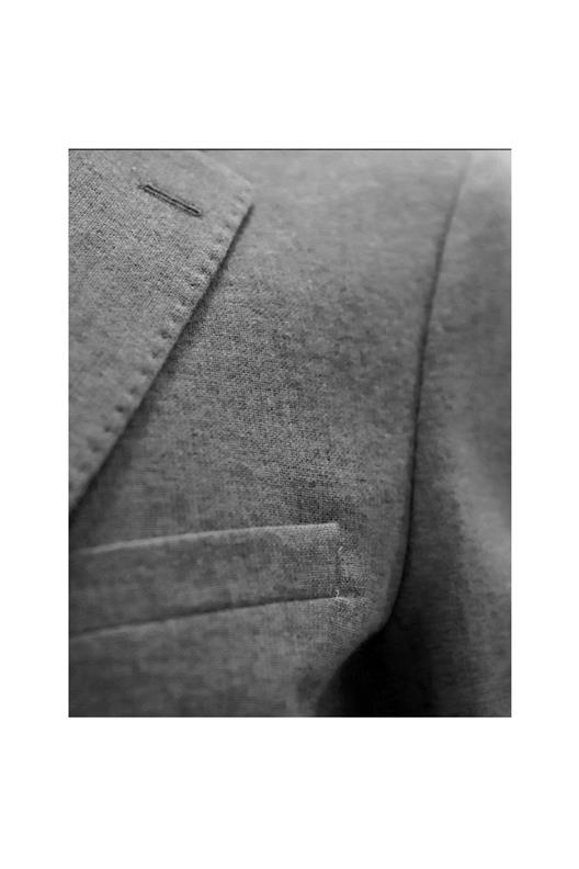 GRİ Mono Yaka Klasik Ceket