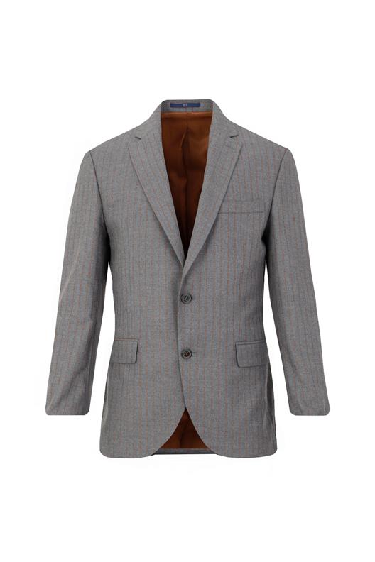 GRİ Mono Yaka Klasik Takım Elbise