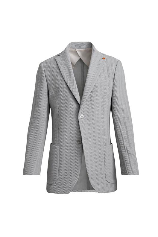 GRİ Mono Yaka, Torba Cep, Çift Yırtmaç Ceket