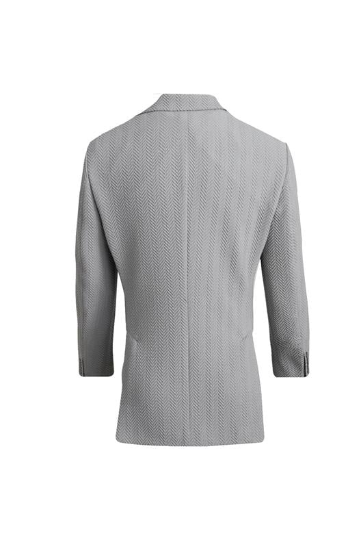 GRİ Mono Yaka, Torba Cep, Çift Yırtmaç Ceket