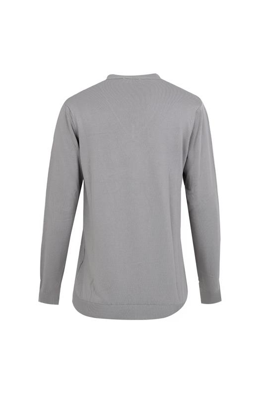 GRİ V Yaka Triko Kazak