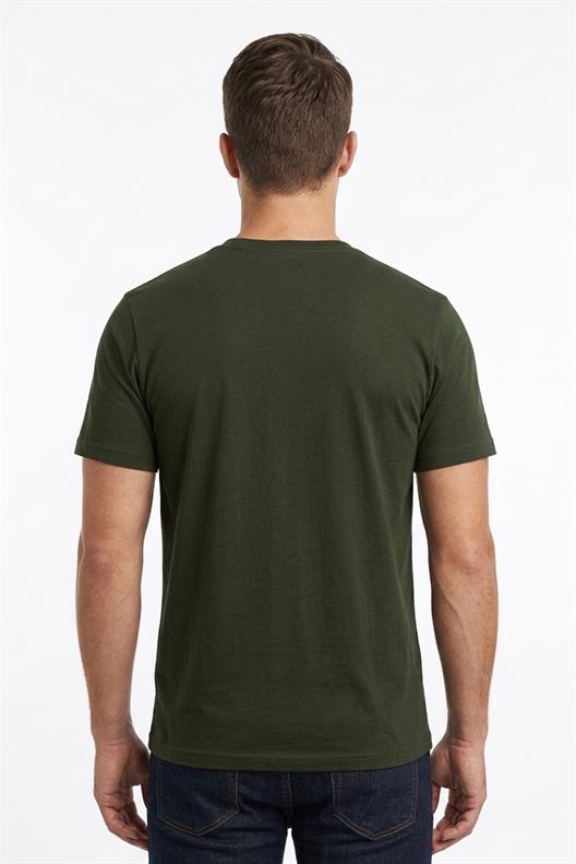 HAKİ Bisiklet Yaka Basic T-Shirt