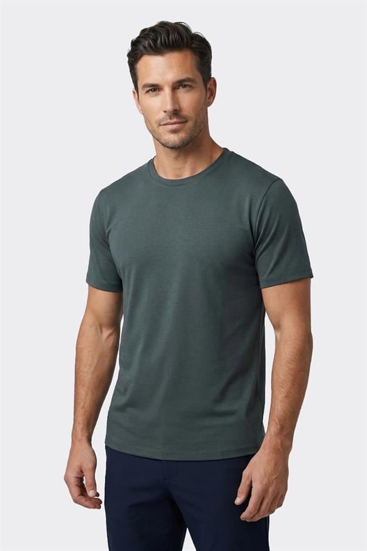 HAKİ Modal Bisiklet Yaka T-shirt