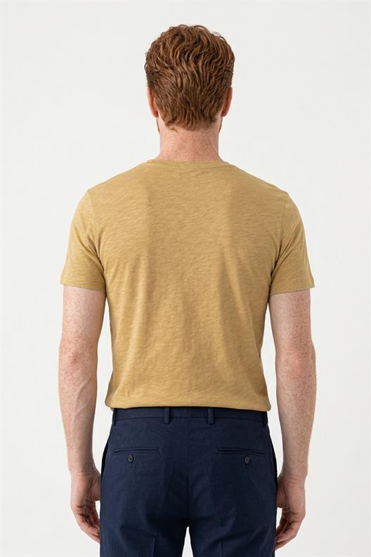 HARDAL Denim Marker Modal Bisiklet Yaka T-shirt