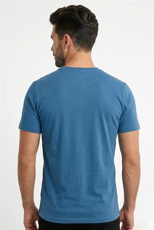 İNDİGO Comfort Fit Bisiklet Yaka T-Shirt