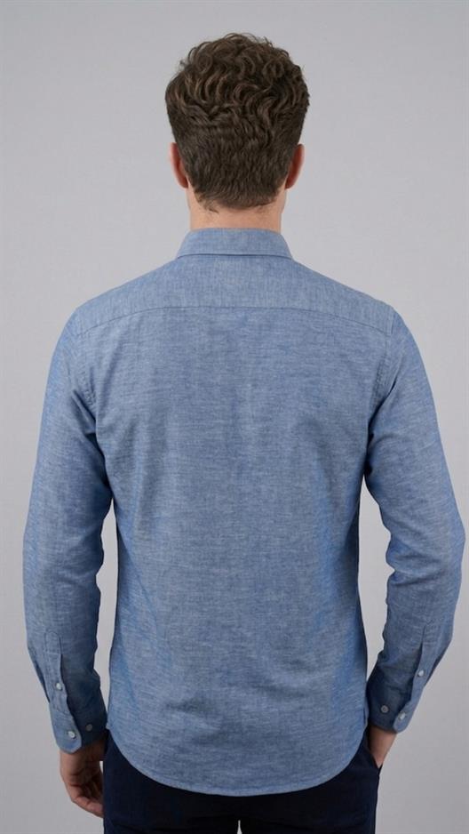 İNDİGO Comfort Fit Uzun Kol Gömlek