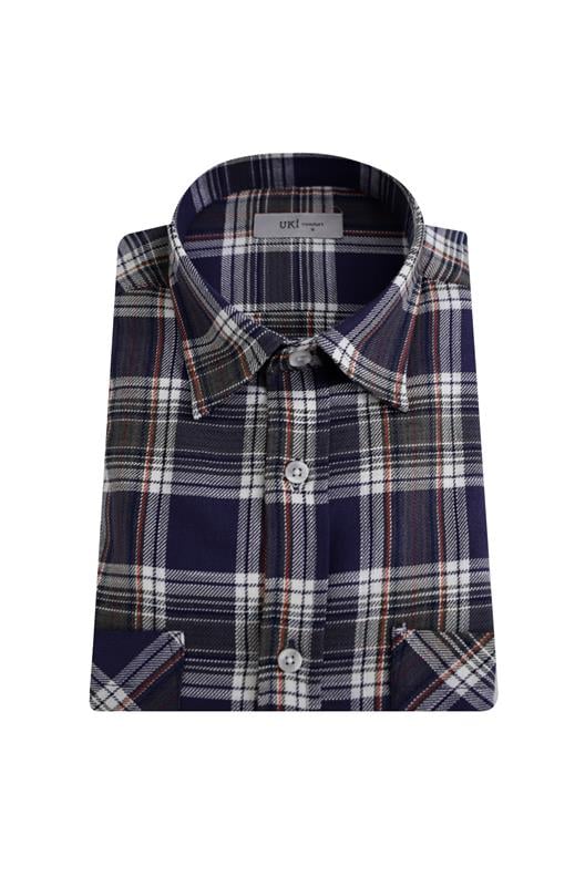 İndigo Comfortfir Oduncu Gömlek