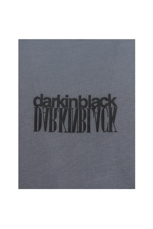 İNDİGO Dark In Black Baskılı Modal Bisiklet Yaka T-shirt