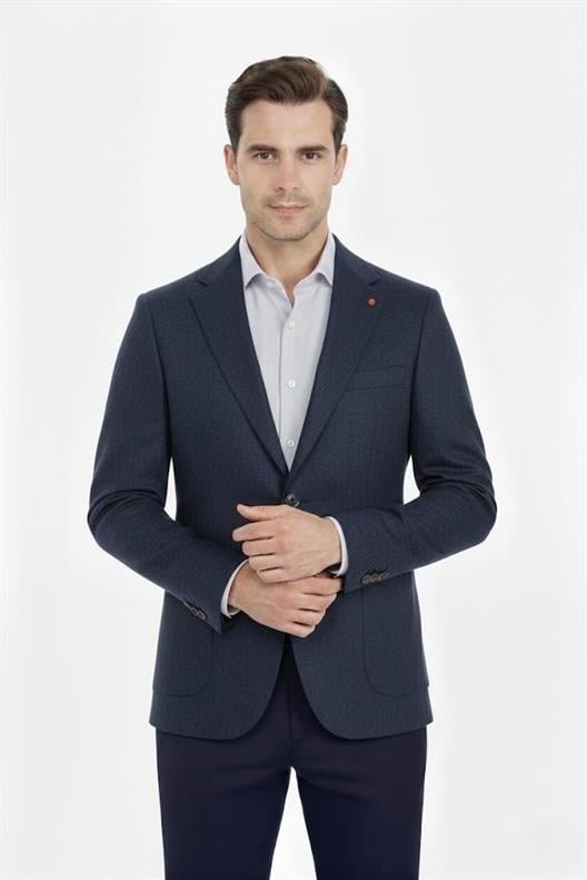 İNDİGO Mono Yaka Klasik Ceket
