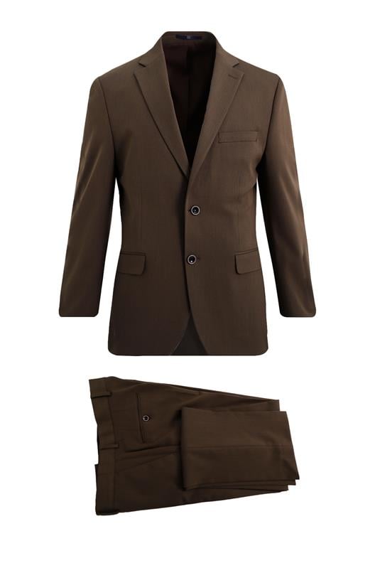 KAHVE 6 Drop Klasik Takım Elbise