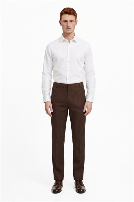 KAHVE Comfort Fit 5 Cep Pantolon