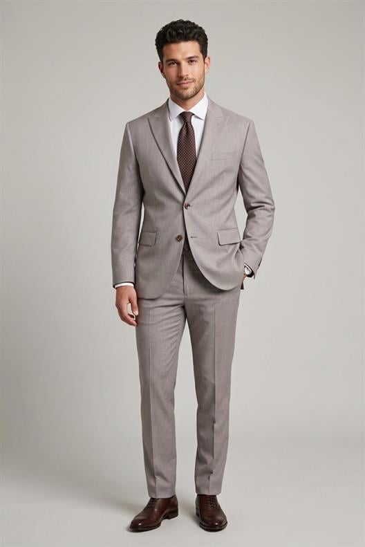 KAHVE Comfort Fit 6 Drop Takım Elbise