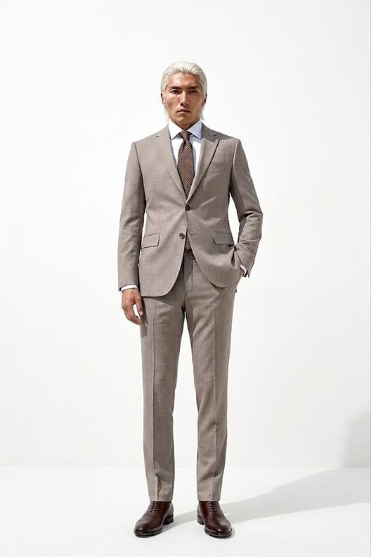 KAHVE Comfort Fit 6 Drop Takım Elbise