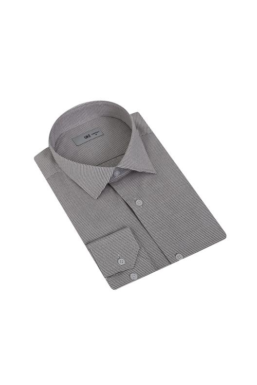 KAHVE Comfort Fit Uzun Kol Gömlek