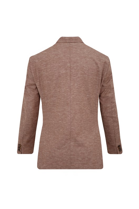 KİREMİT Comfort Fit Casual Keten Ceket