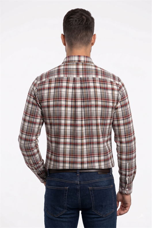 KİREMİT Comfort Fit  Oduncu Gömlek