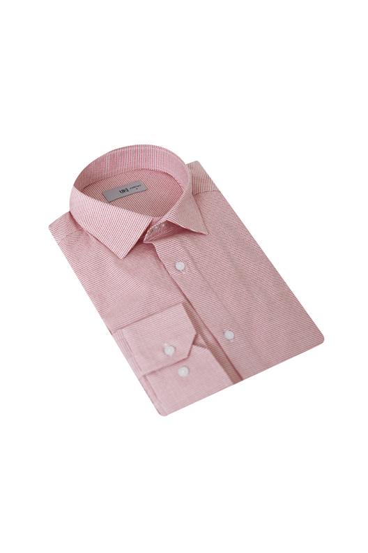 KIRMIZI Comfort Fit Uzun Kol Gömlek