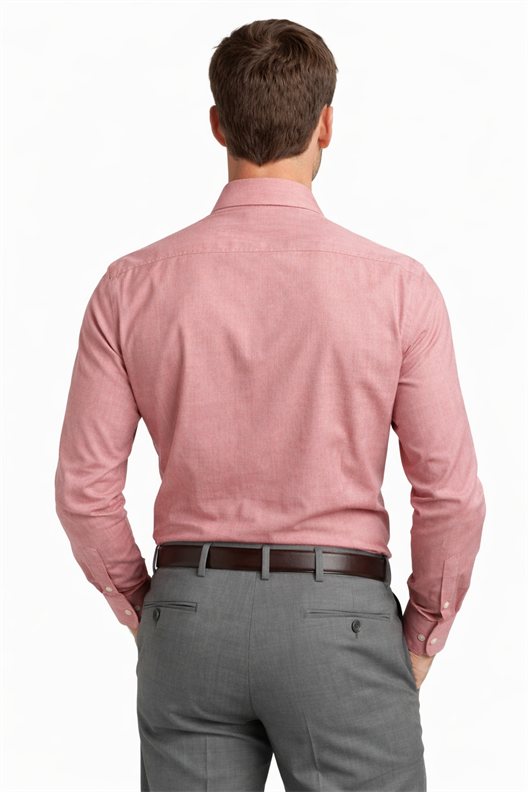 KIRMIZI Comfort Fit Uzun Kol Gömlek