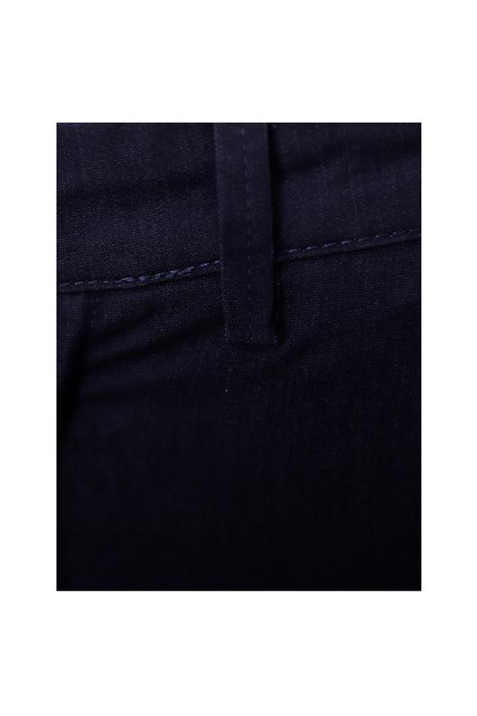 Koyu Lacivert Comfort Fit Chino Pantolon