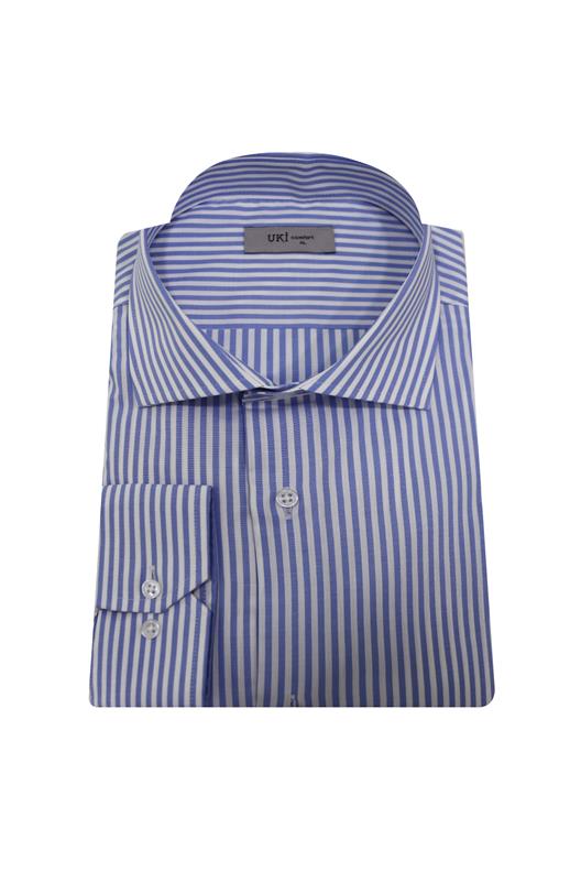 Koyu Mavi Comfort Fit Uzun Kol Gömlek