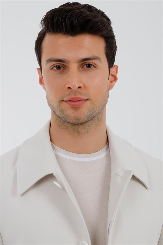 KREM Hakim Yaka,5 Düğme,Tam Astar,Yan Cep,Tek Yırtmaç,Vatkasız