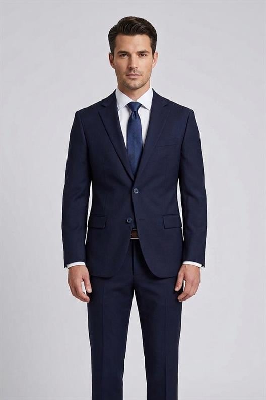 LACİVERT 4 Drop Klasik Takım Elbise
