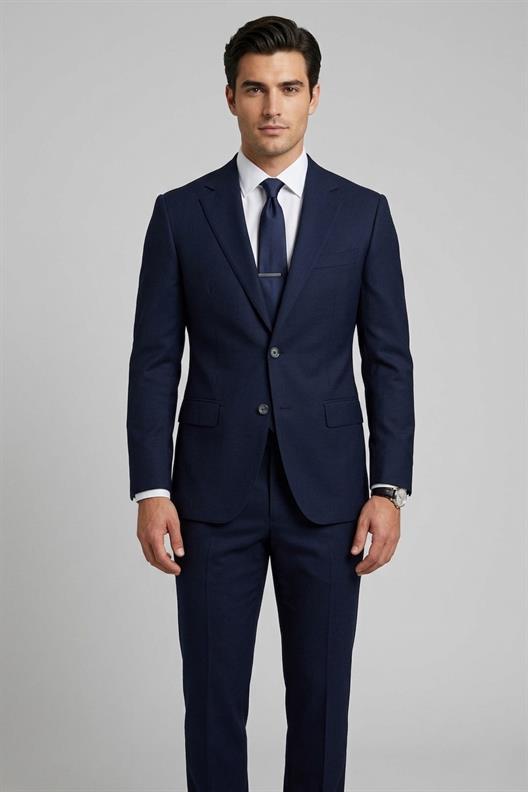 LACİVERT 6 Drop Klasik Takım Elbise