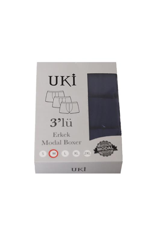 LACİVERT BOXER 3LÜ