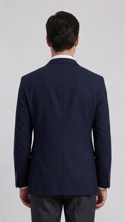 LACİVERT Comfort Fit 6 Drop Ceket