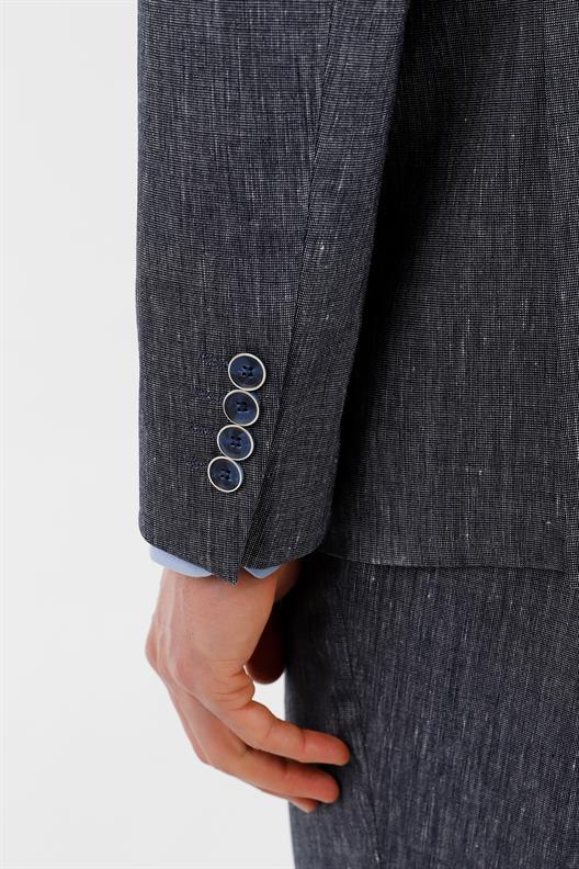 LACİVERT Comfort Fit 6 Drop Kruvaze Takım Elbise