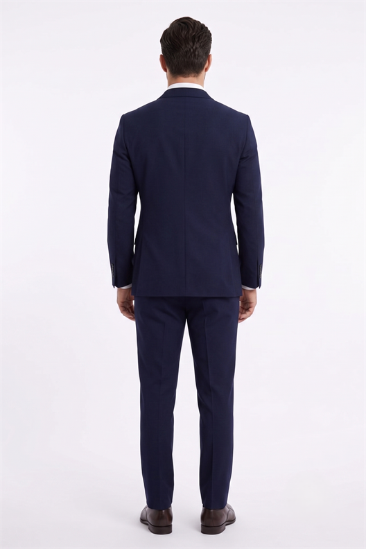 LACİVERT Comfort Fit 6 Drop Kruvaze Takım Elbise