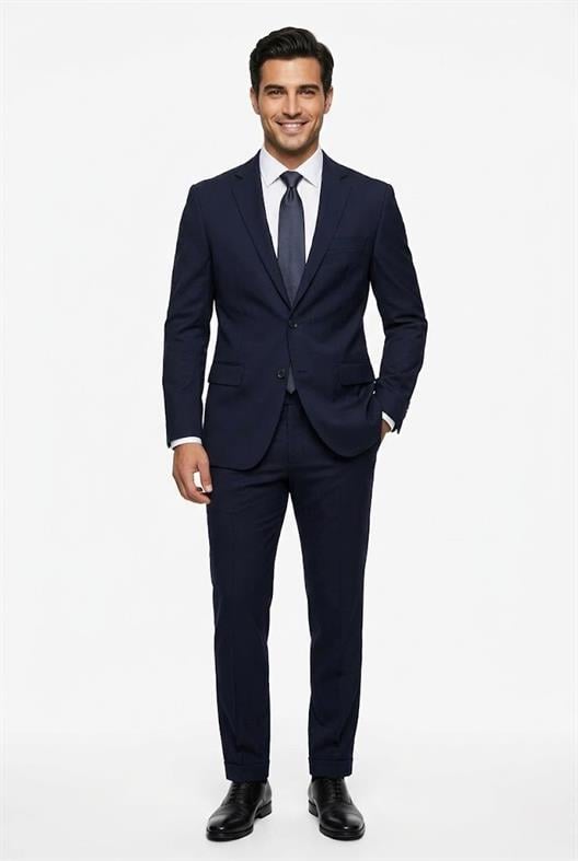 LACİVERT Comfort Fit 6 Drop Takım Elbise