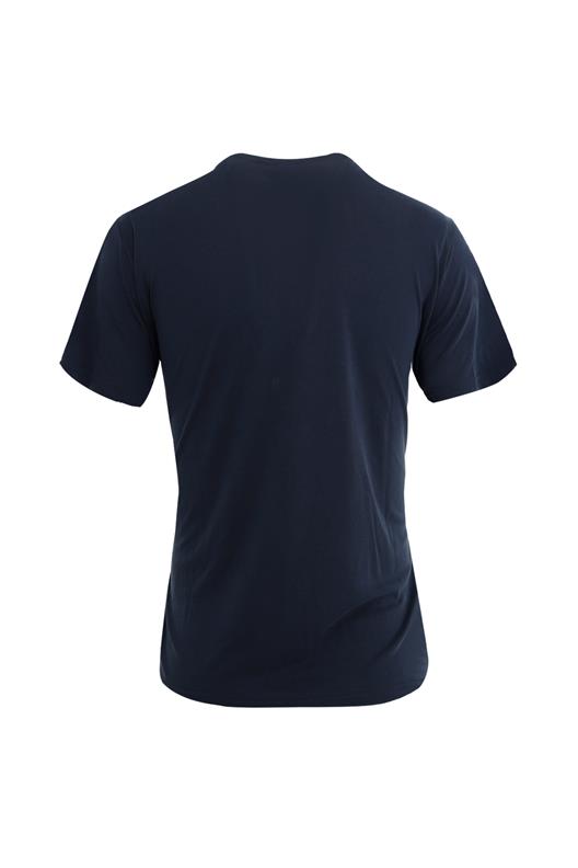 LACİVERT Comfort Fit Bisiklet Yaka T-Shirt