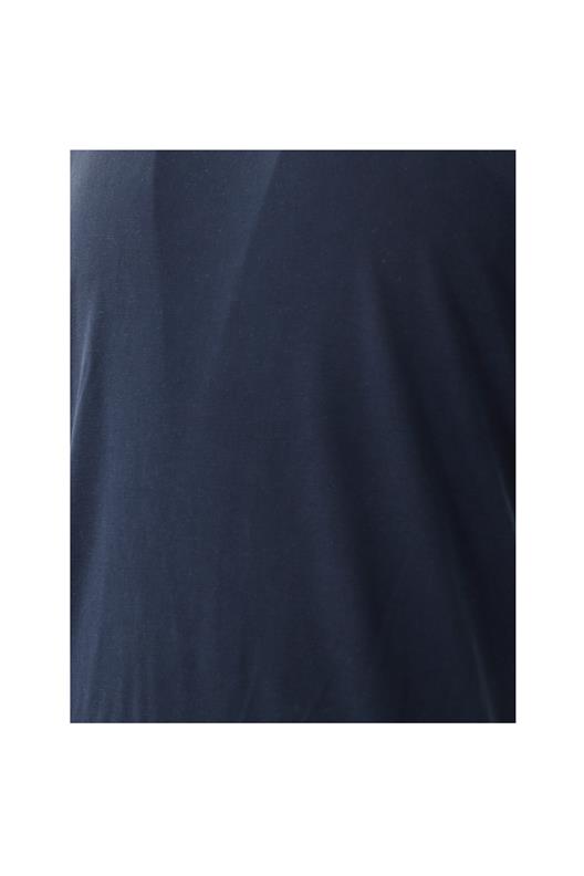 LACİVERT Comfort Fit Bisiklet Yaka T-Shirt
