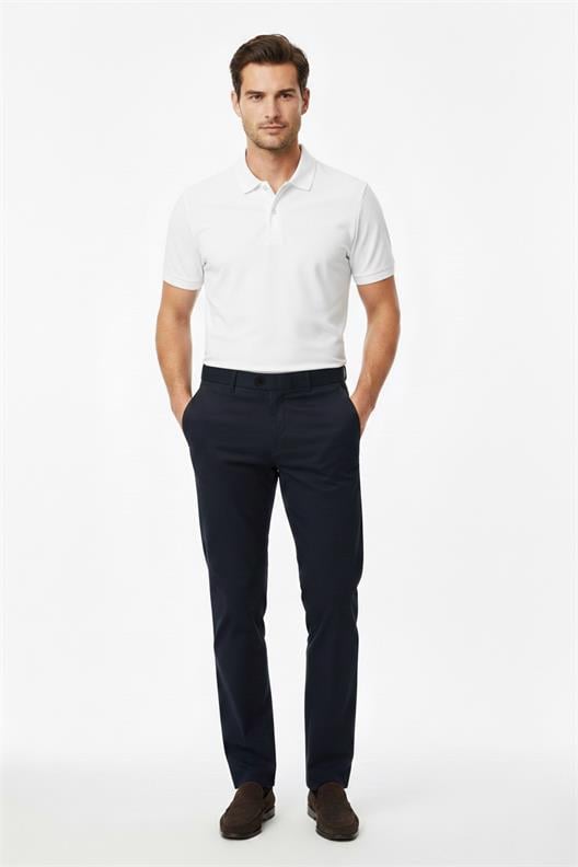 LACİVERT Comfort Fit Chino Pantolon