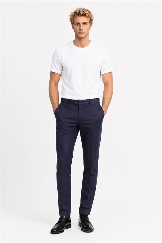 LACİVERT Comfort Fit Chino Pantolon