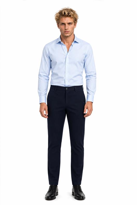 LACİVERT Comfort Fit Chino Pantolon