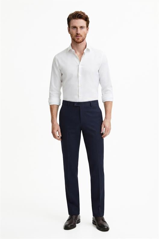 LACİVERT Comfort Fit Klasik Pantolon