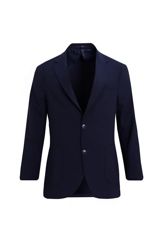 LACİVERT Comfort Fit Mono Yaka 2 Düğme Çift Yırtmaçlı Kapaklı Cep 6 Drop Casual Takım Elbise