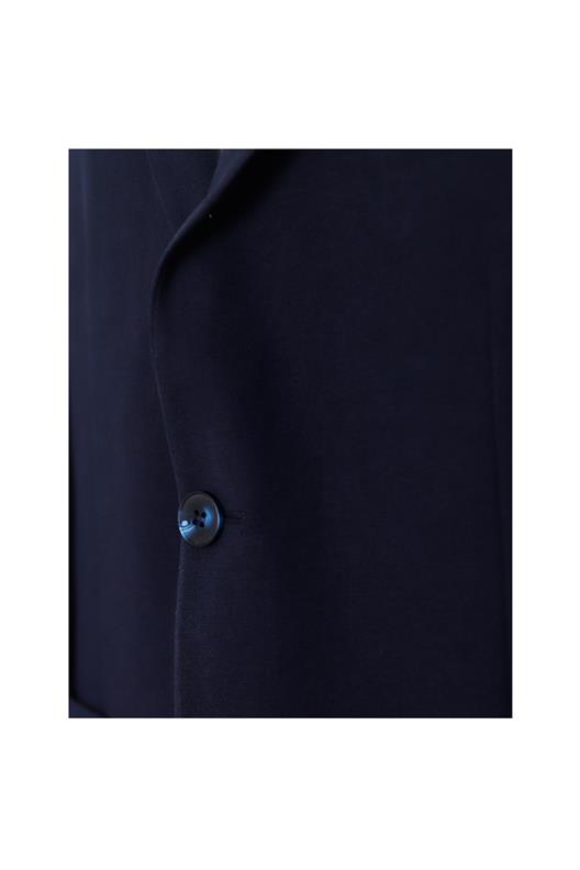 LACİVERT Comfort Fit , Mono Yaka , 2 Düğme Çift Yırtmaçlı , Torba Cep Casual Ceket