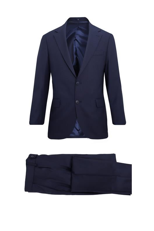 LACİVERT Comfort Fit, Mono Yaka, 2 Düğme Çift Yırtmaçlı , Kapaklı Cep , 6 Drop , Casual Takım Elbise