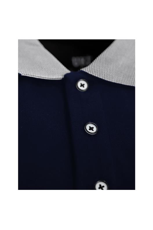 LACİVERT Comfort Fit Polo Yaka Pike T-Shirt