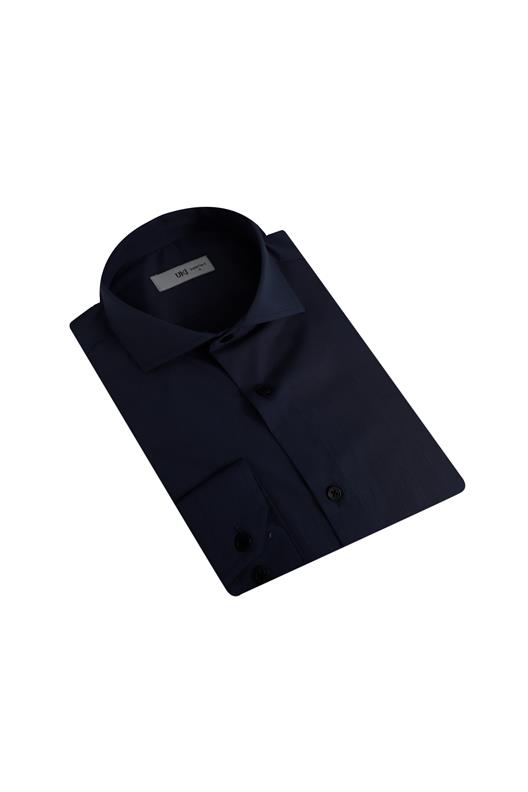 LACİVERT Comfort Fit Uzun Kol Gömlek