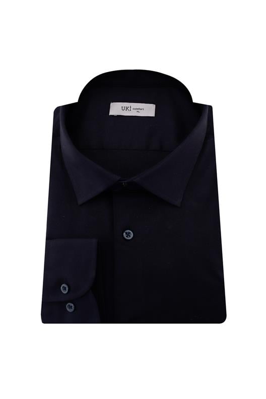 LACİVERT Comfort Fit Uzun Kol Gömlek