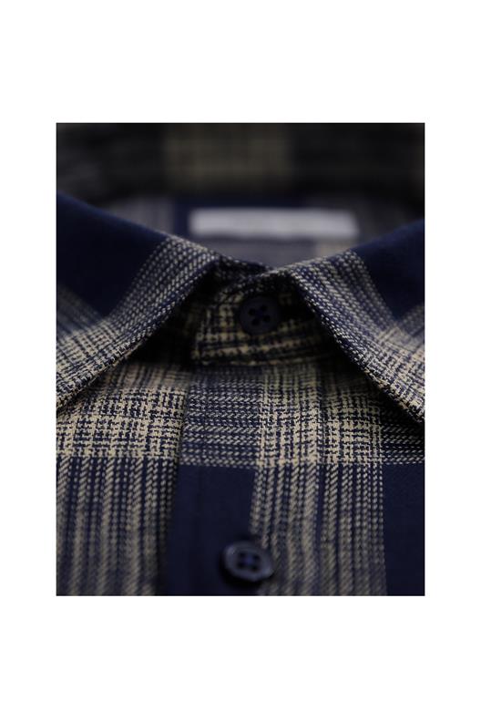 LACİVERT Comfortfir Oduncu Gömlek