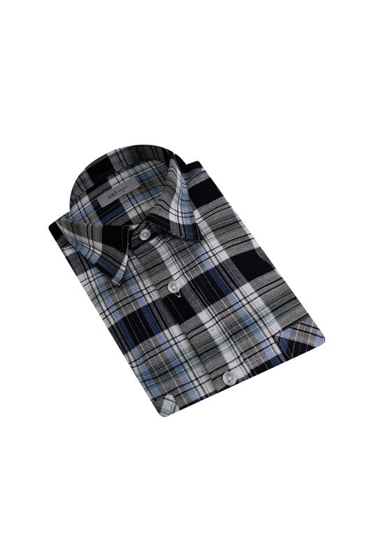 LACİVERT Comfort Fit  Oduncu Gömlek